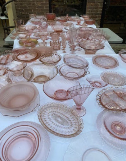 Pink Depression China set